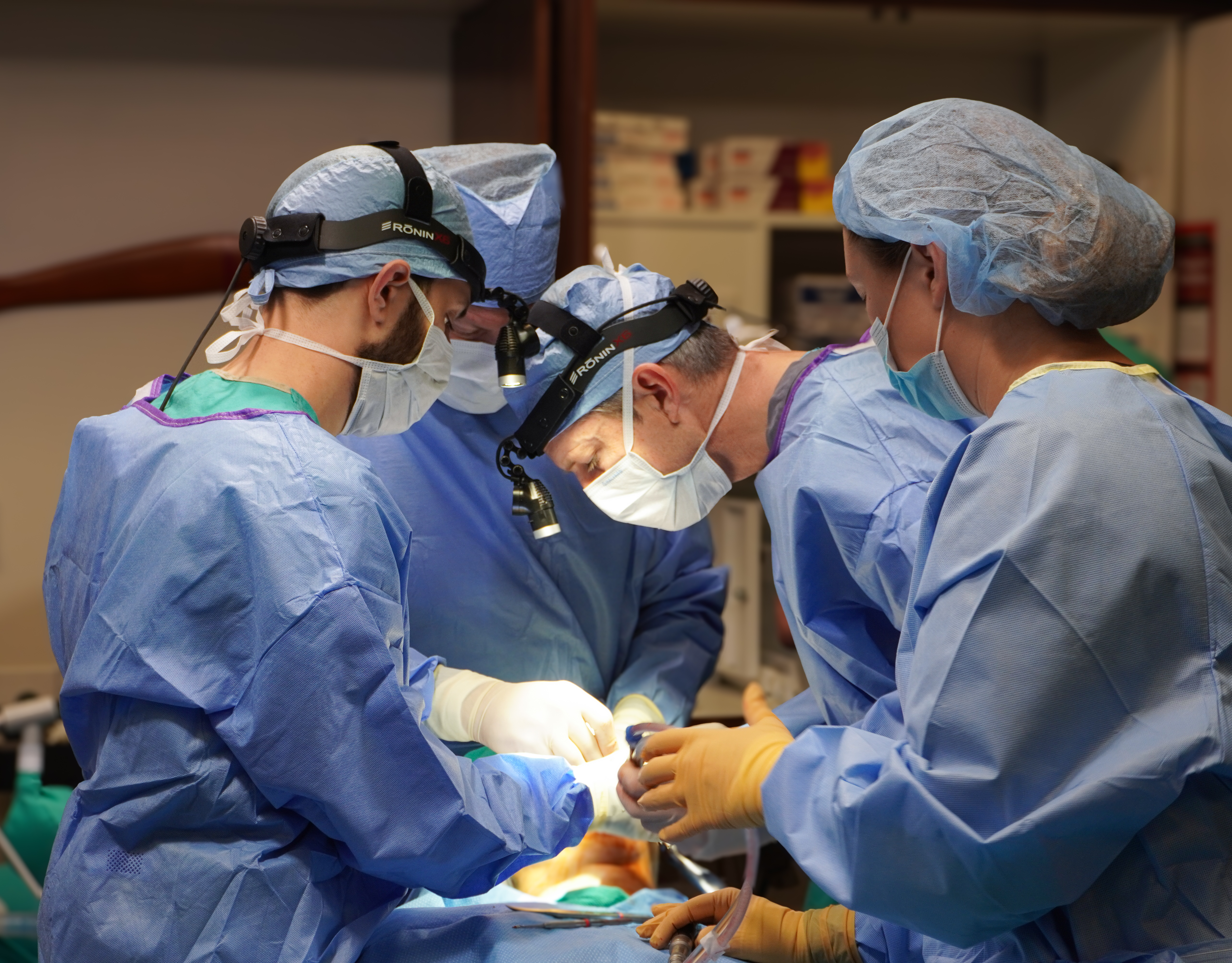 oral and maxillofacial surgeons performing facial trauma surgery
