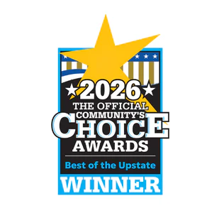 Best Of The Upstate 2026 Community's Choice Award Badge