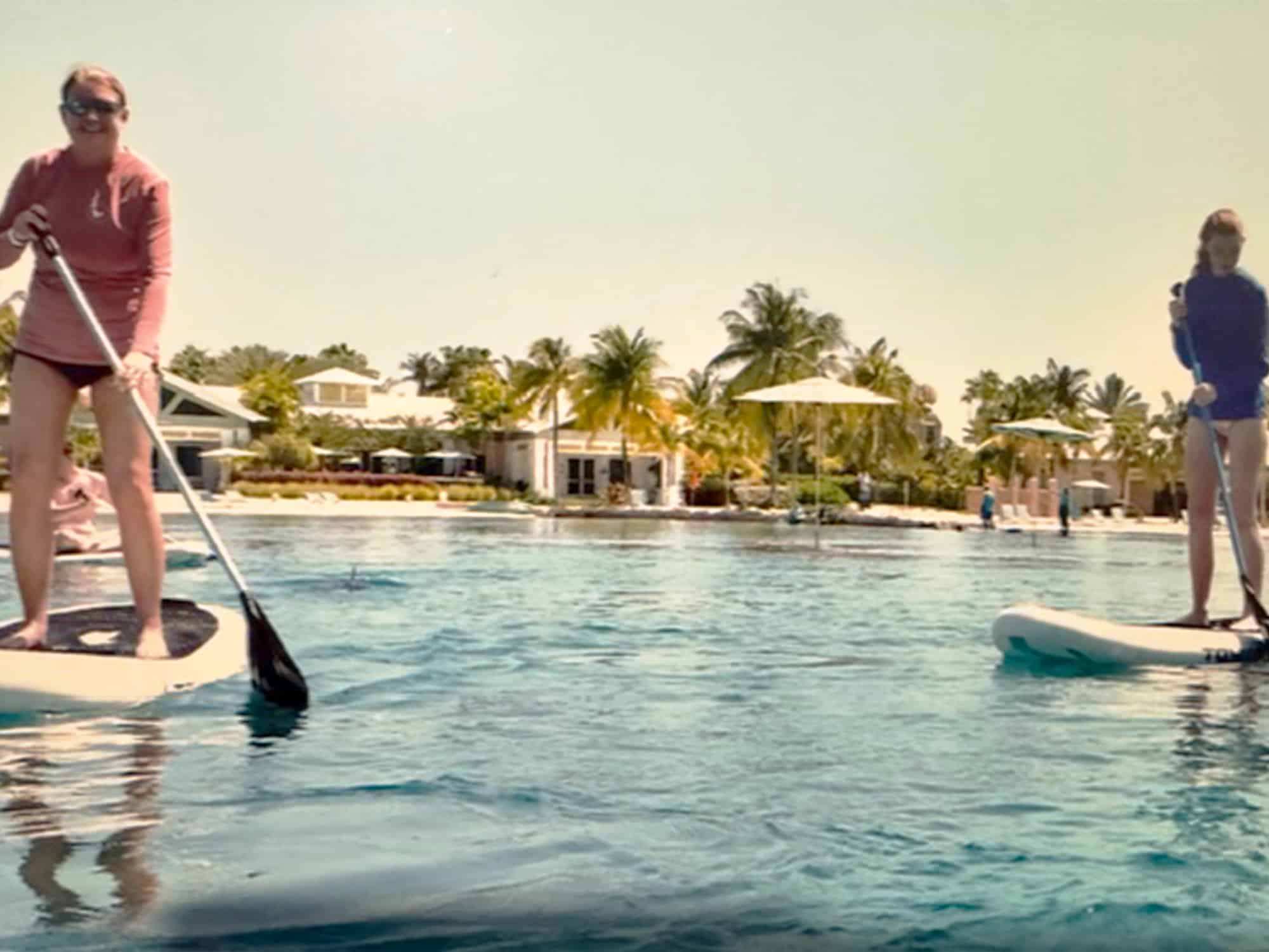 Lisa Hood and her daughter paddleboarding - Lisa Hood, Nurse Anesthetist at CCOFS in Charlotte, NC
